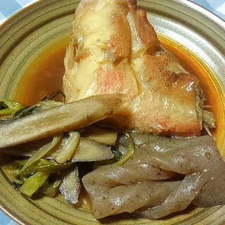 フライパンで簡単‼甘めの赤魚の煮付け